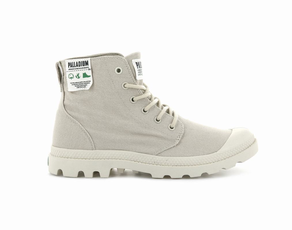 Palladium Pampa Hi Organic Mens Boots Khaki Australia [ZHIGRY-643]